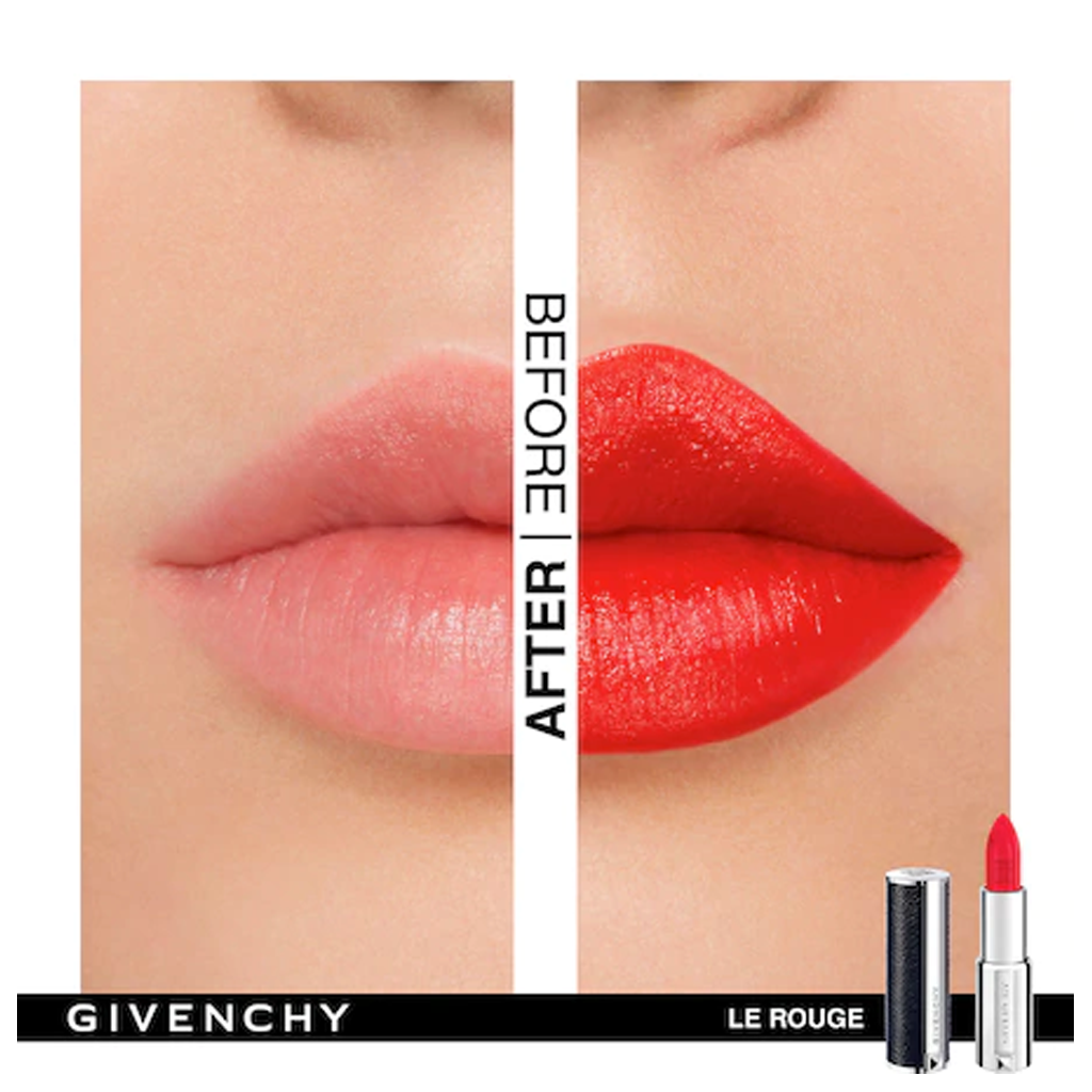 GIVENCHY - LE ROUGE MAT LIP COLOR CARMIN ESCARPIN - MyVaniteeCase