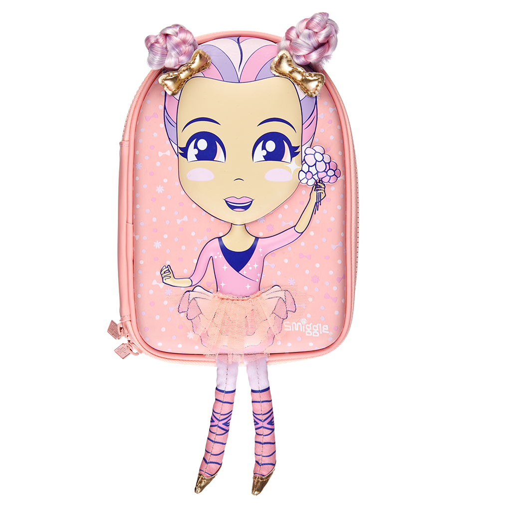 SMIGGLE - DOLLY WISHES HARDTOP PENCIL CORAL - MyVaniteeCase