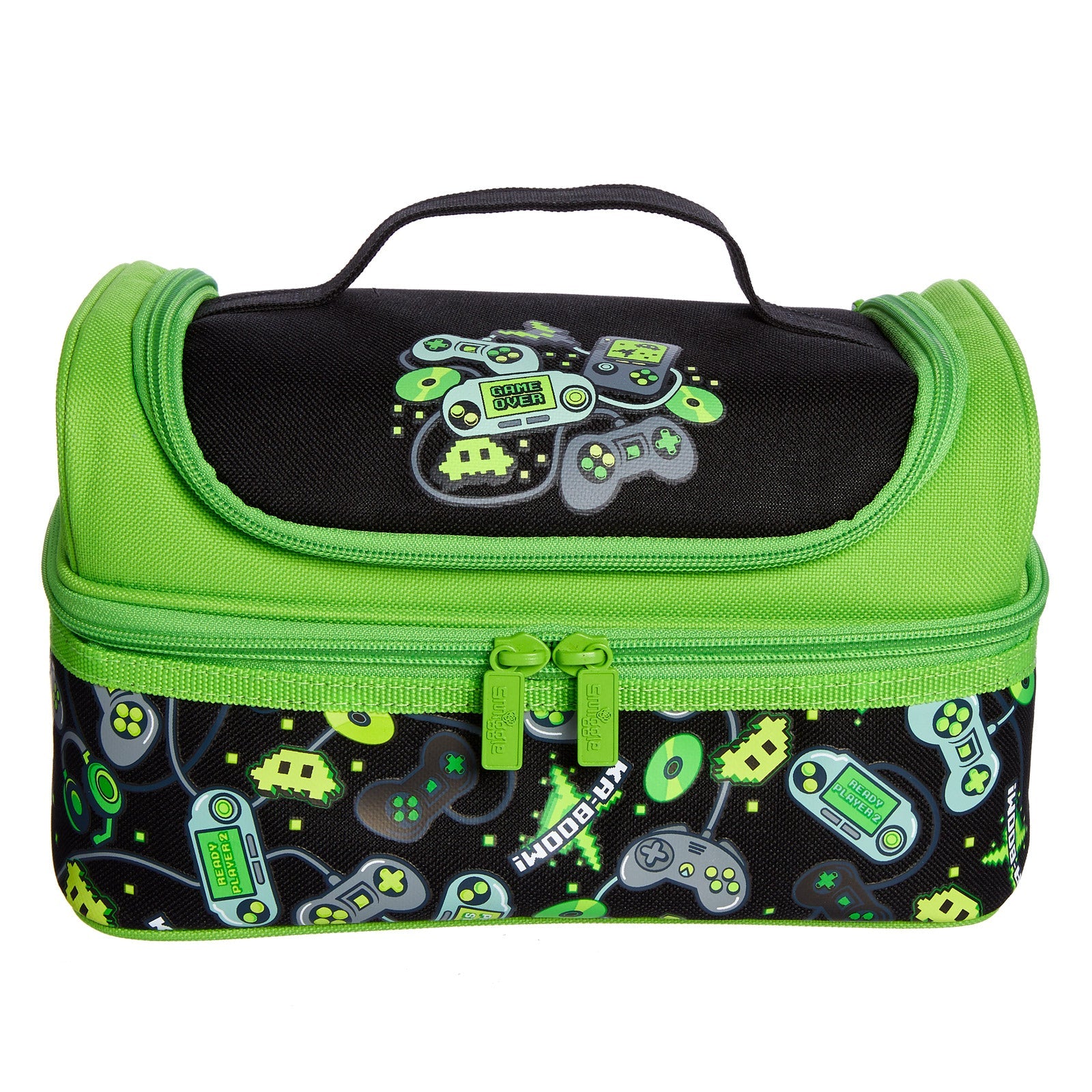 SMIGGLE - DEJA VU DOUBLE DECKER LUNCHBOX PT2 BLACK - MyVaniteeCase