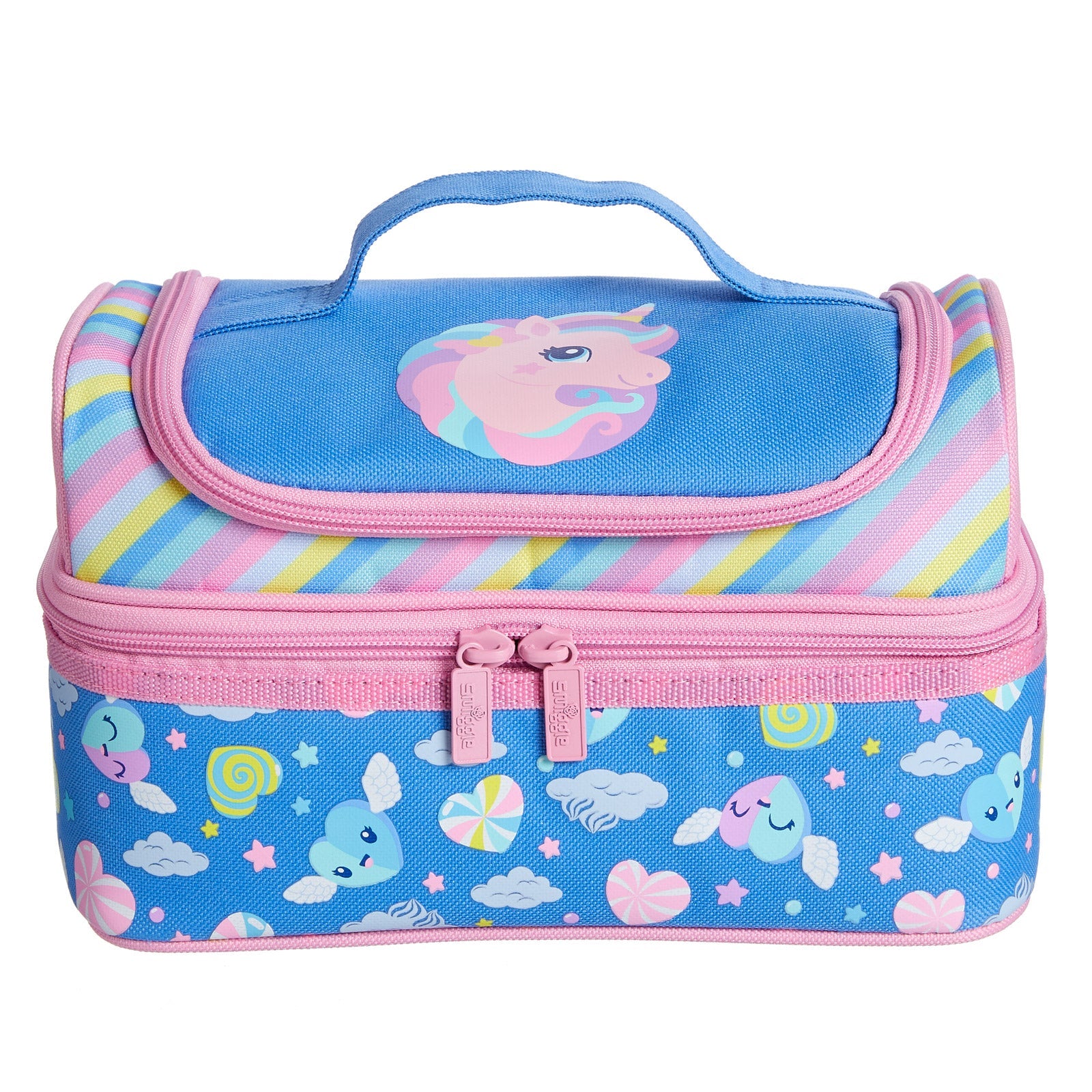 SMIGGLE - DEJA VU DOUBLE DECKER LUNCHBOX PT2 CORN FLOWER - MyVaniteeCase