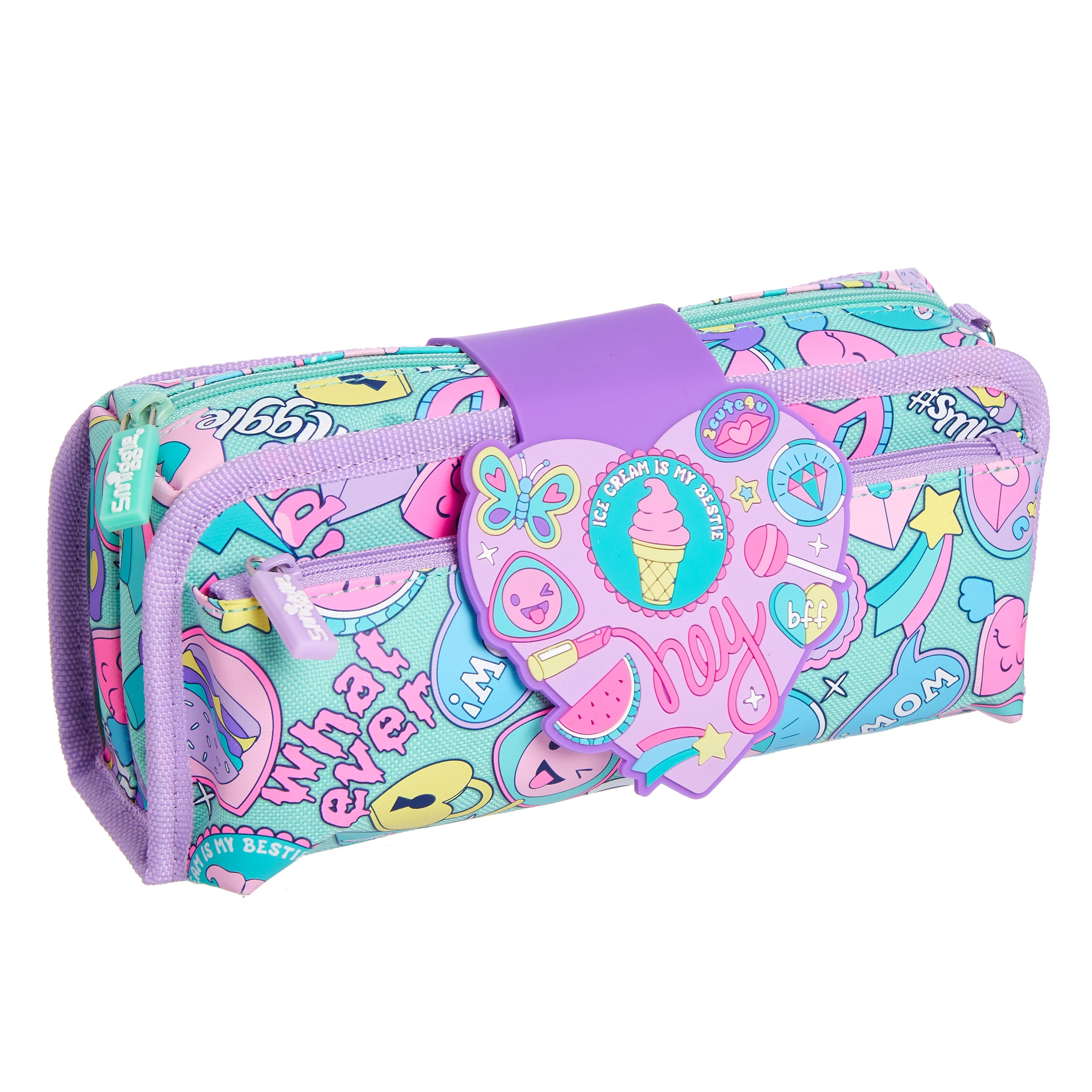 SMIGGLE - DEJA VU UTILITY PENCIL CASE MINT - MyVaniteeCase