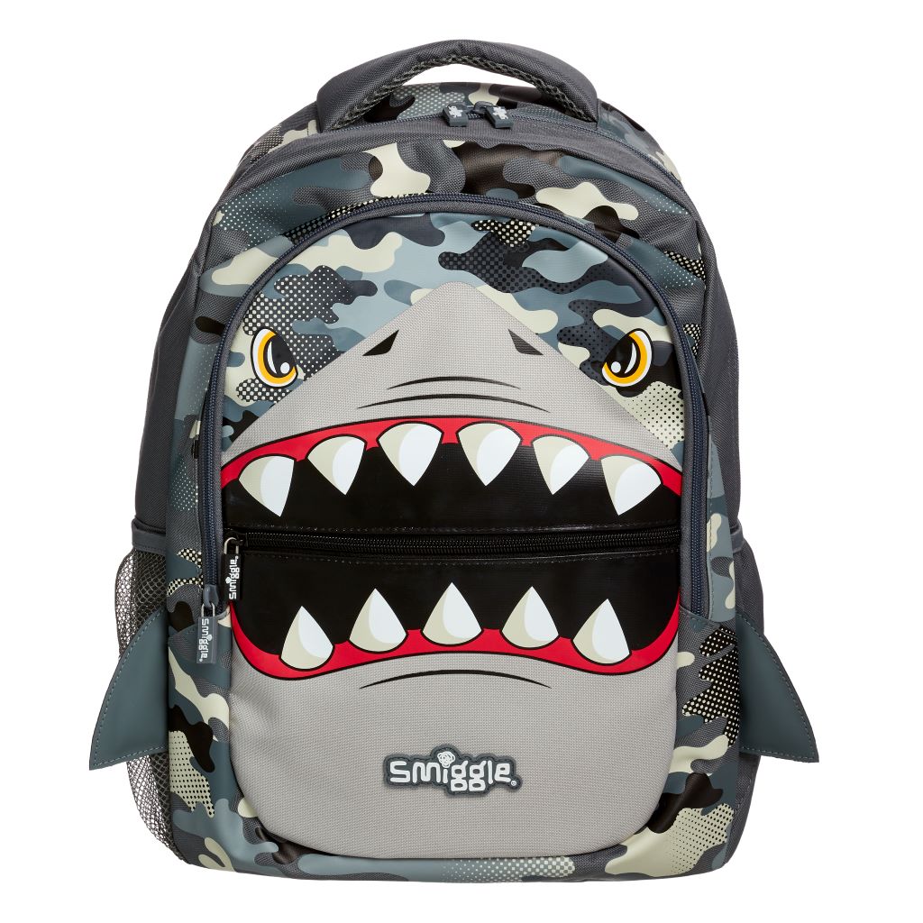 SMIGGLE - BUDZ CLASSIC CHARACTER BACKPACK - GREY - MyVaniteeCase