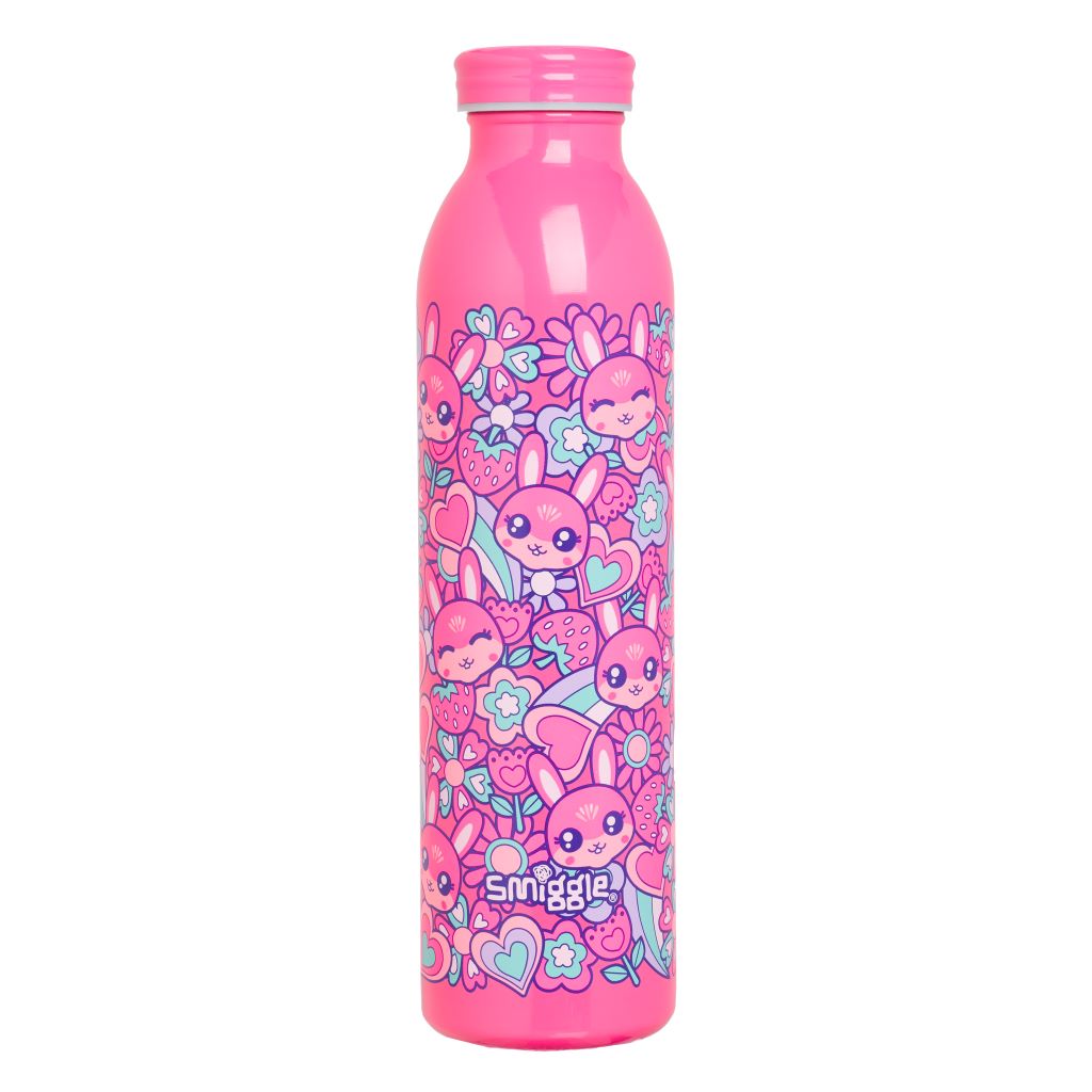 SMIGGLE - BUDZ SLIMLINE STAINLESS STEEL DRINK - PINK - MyVaniteeCase