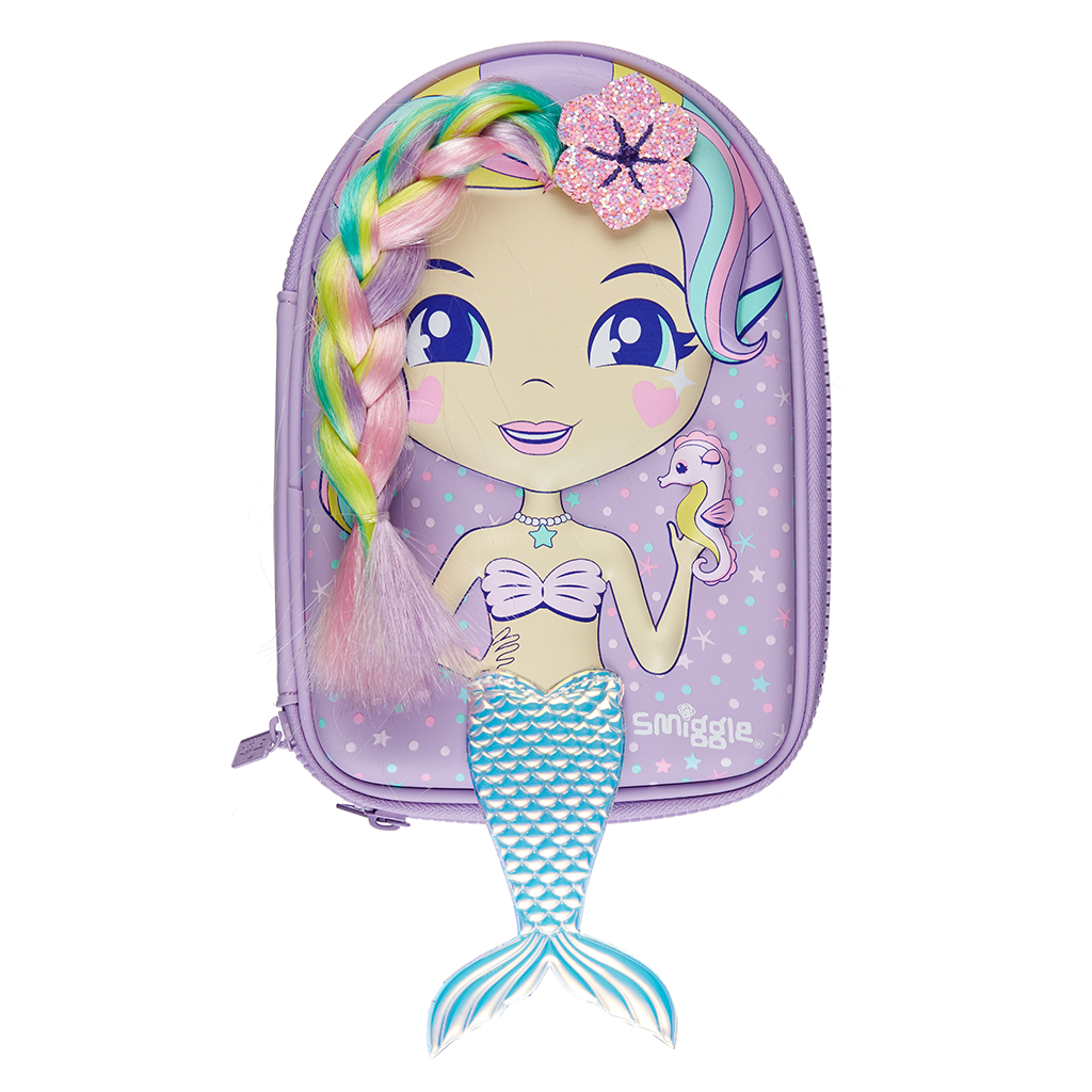 SMIGGLE - DOLLY WISHES HARDTOP PENCIL CASE LILAC - MyVaniteeCase