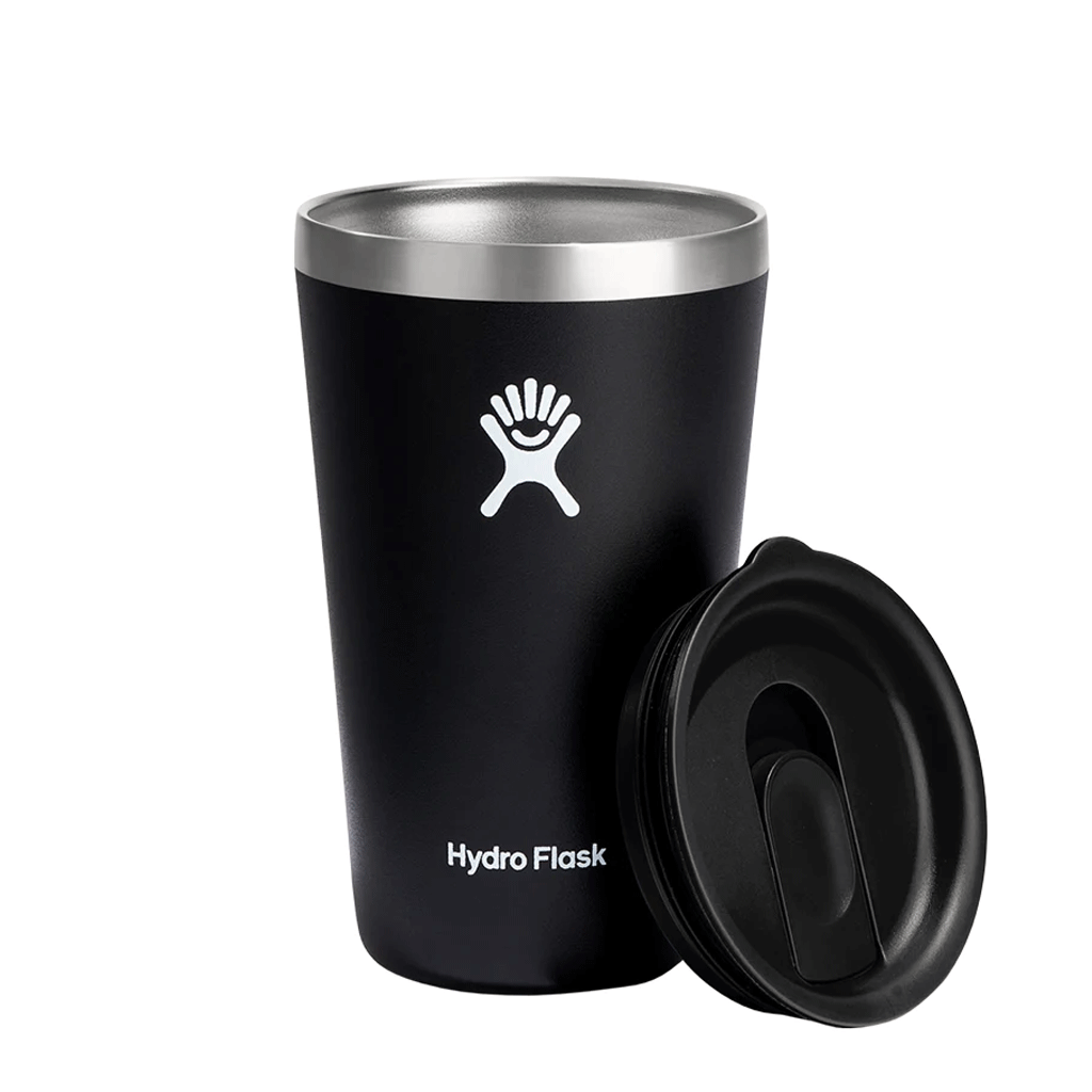 HYDRO FLASK - 16 OZ ALL AROUND TUMBLER PRESS-IN LID BLACK