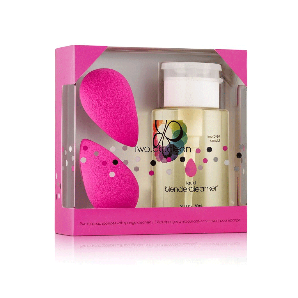 BEAUTYBLENDER - TWO SPONGES & 1 LIQUID CLEANSER PACK