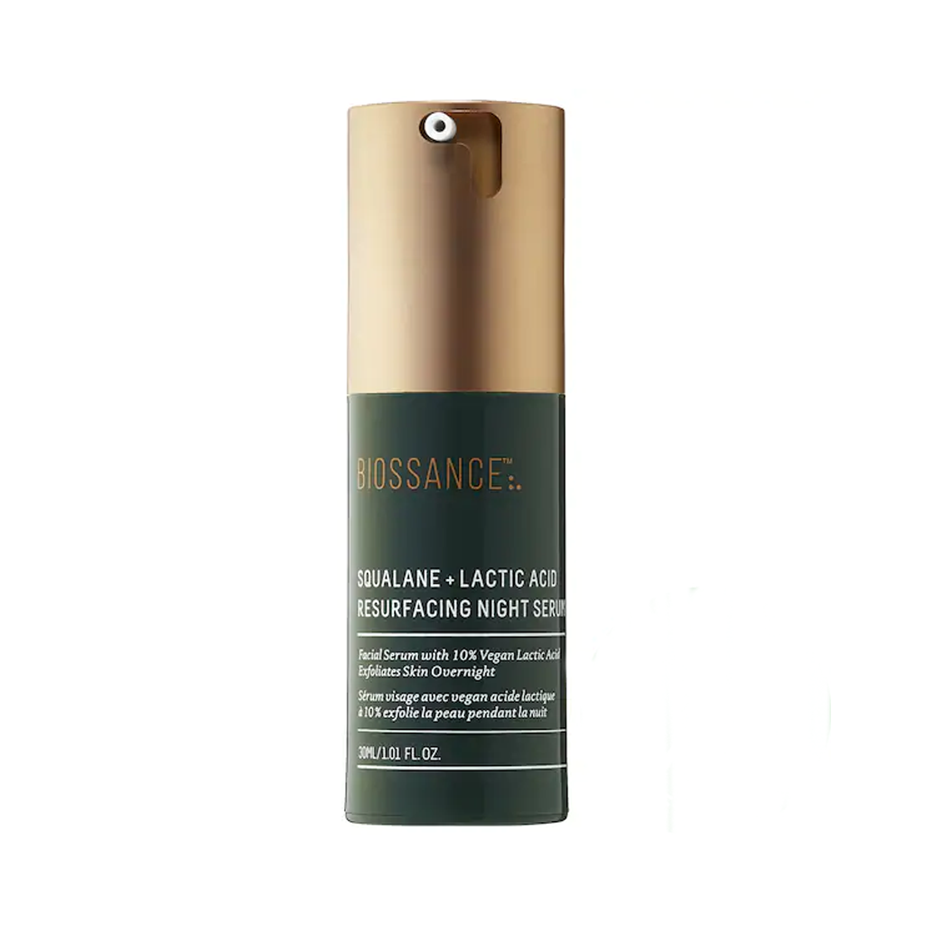 BIOSSANCE - SQUALANE + 10% LACTIC ACID RESURFACING NIGHT SERUM (30 ML)