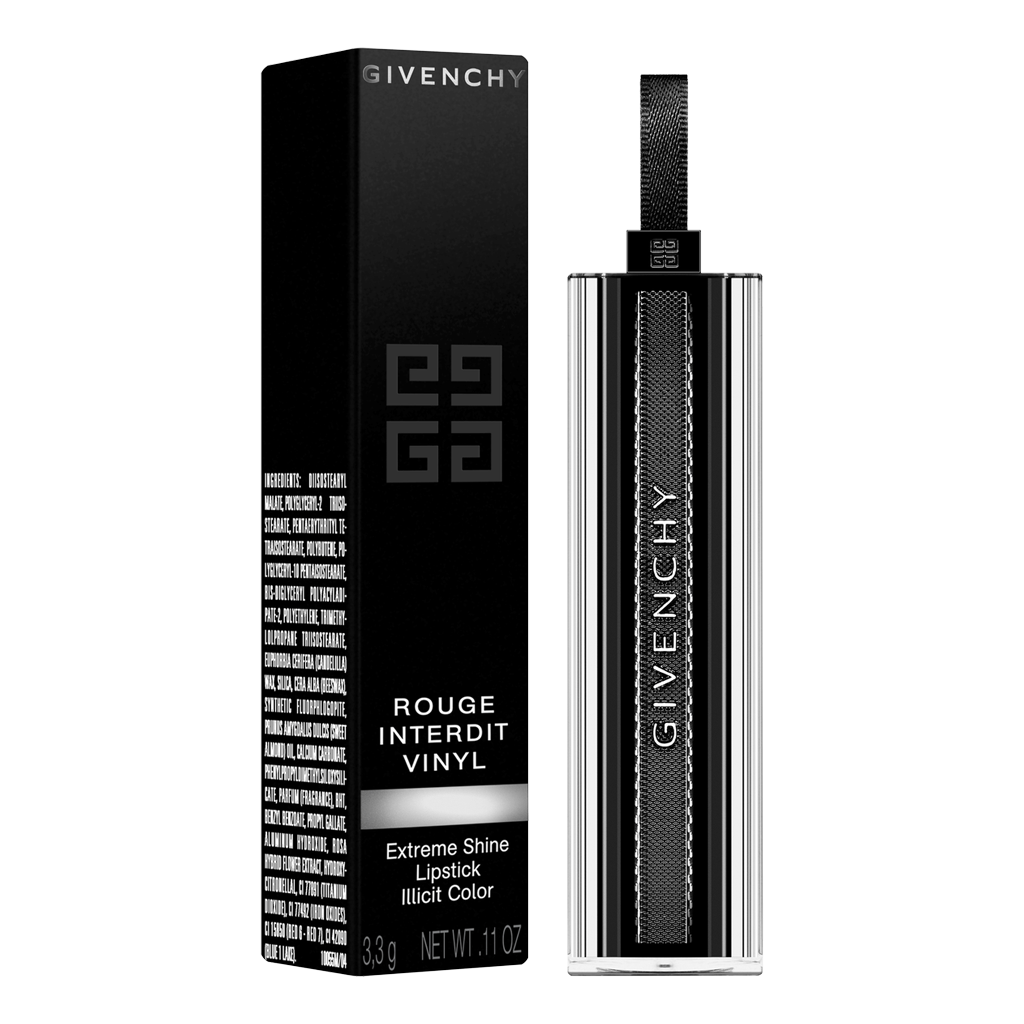 GIVENCHY - ROUGE INTERDIT VINYL EXTREME SHINE LIPSTICK NOIR REVELATEUR