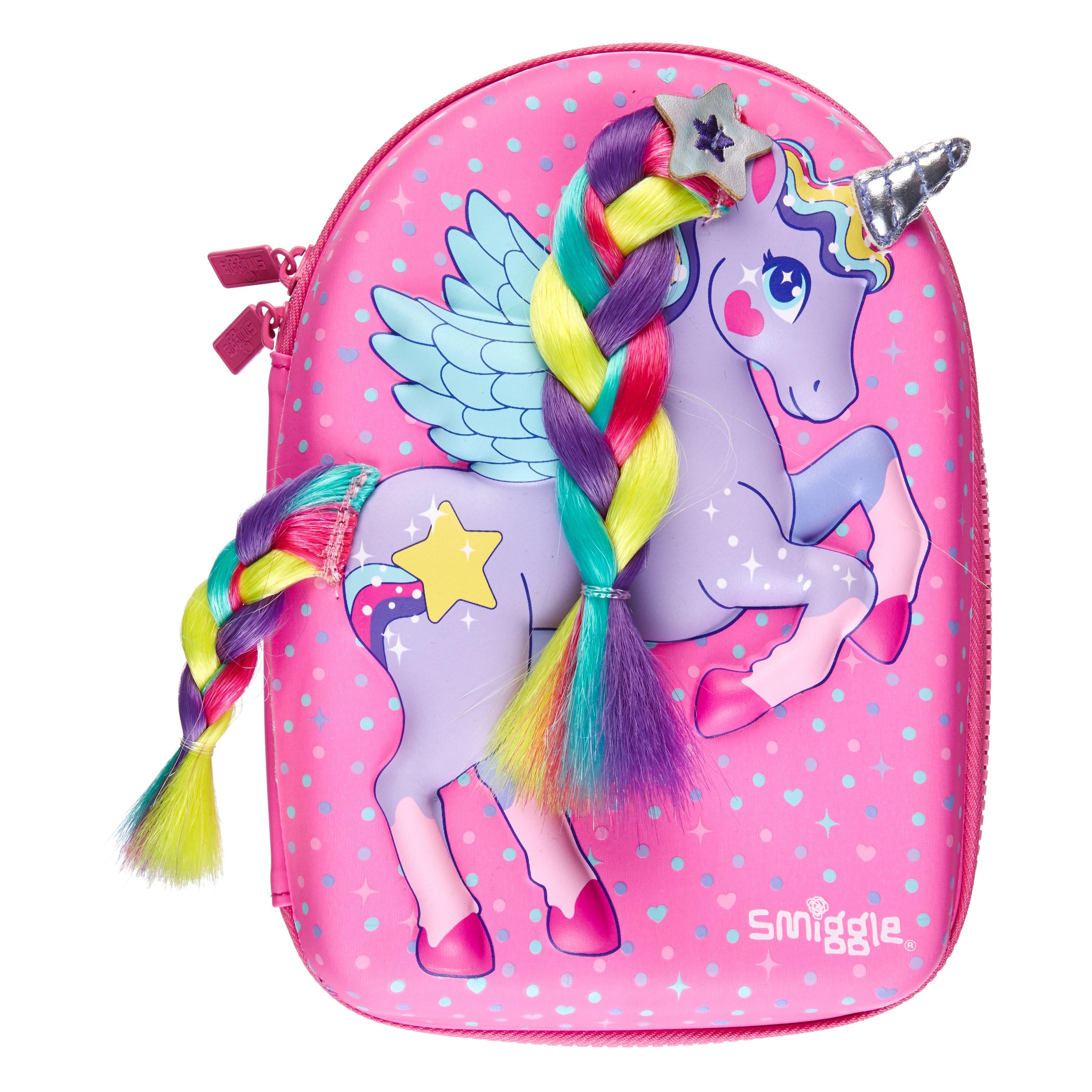 SMIGGLE - DOLLY WISHES HARDTOP PENCIL CASE PINK