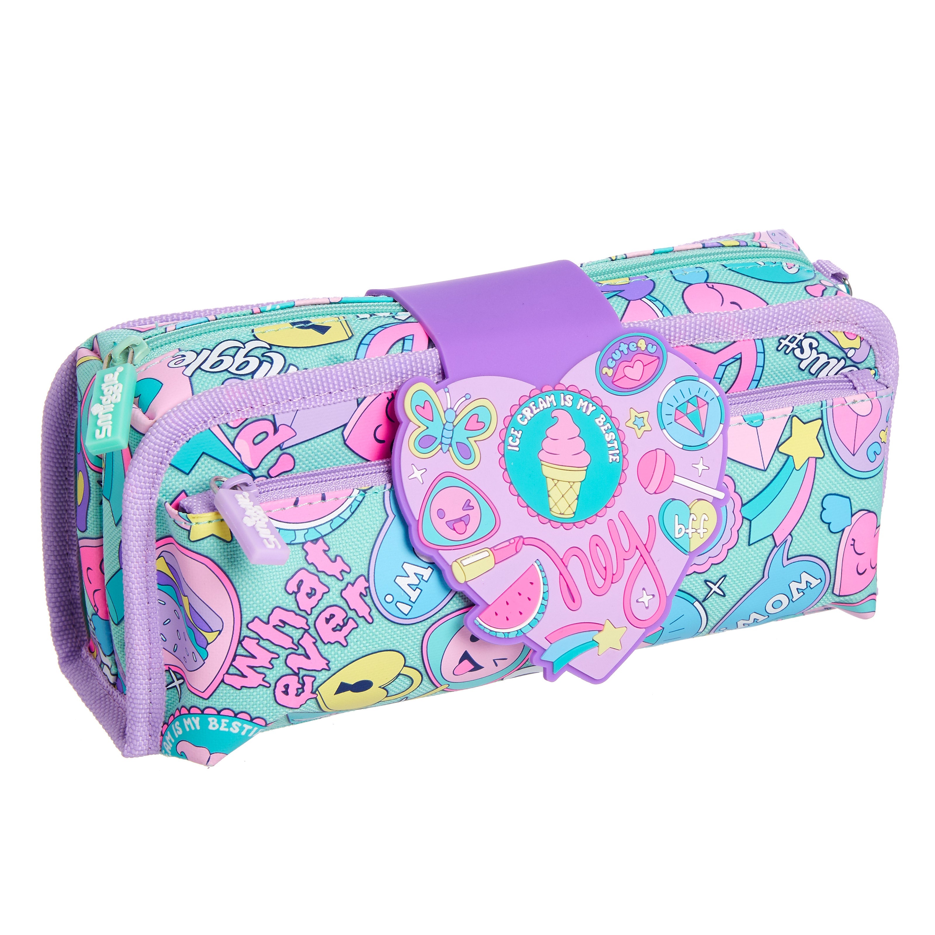 SMIGGLE - DEJA VU UTILITY PENCIL CASE MINT