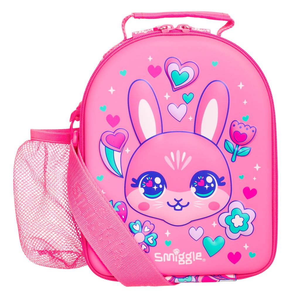 SMIGGLE - BUDZ HARDTOP LUNCHBOX WITH STRAP - PINK