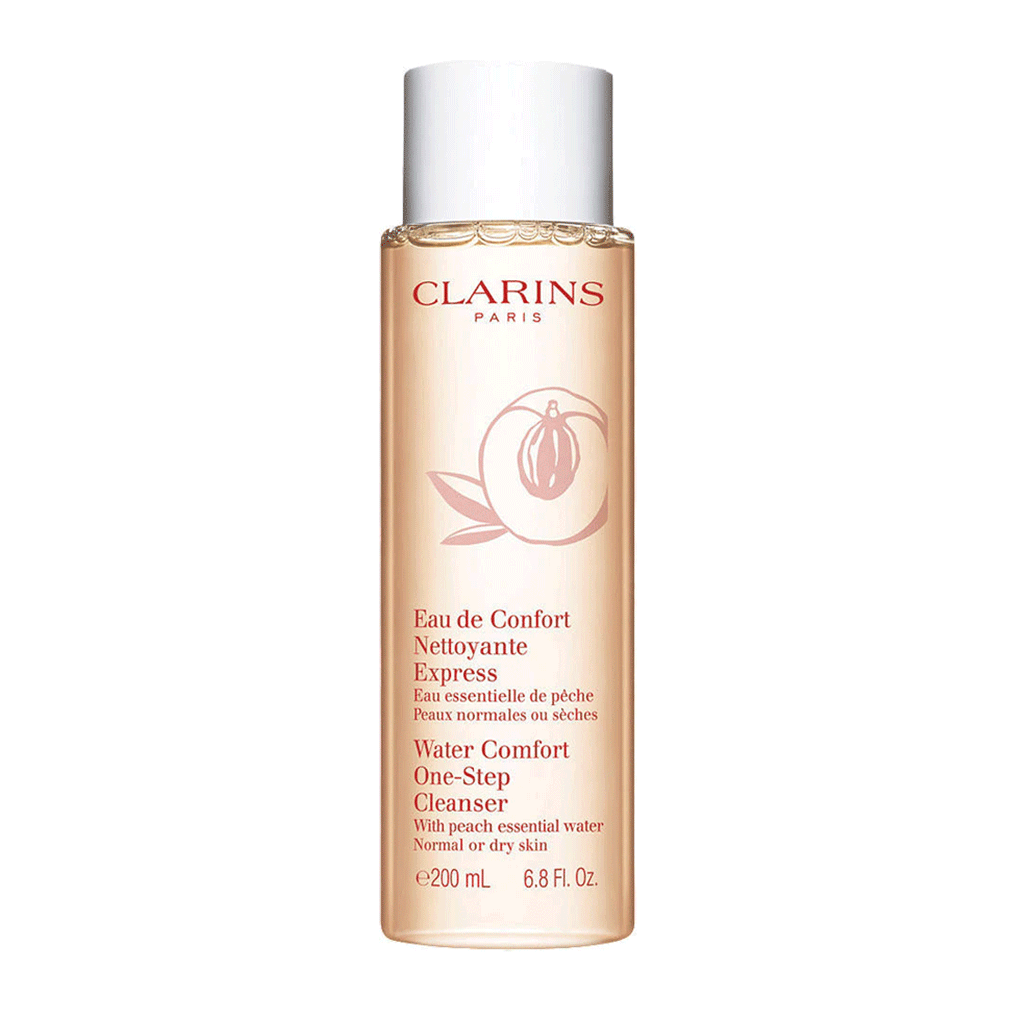 CLARINS - WATER COMFORT ONE STEP CLEANSER WITH PEACH NORMAL TO DRY SKIN (200 ML)