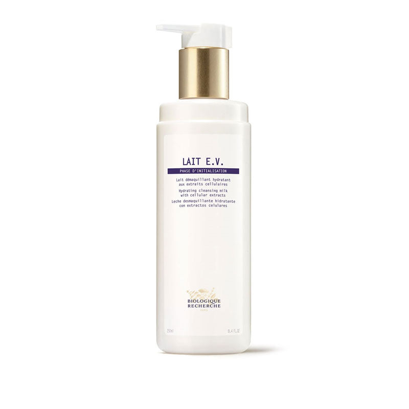 BIOLOGIQUE RECHERCHE - LAIT E.V-MOISTURIZING CLEANSING MILK WITH CELLULAR EXTRACTS (250 ML)