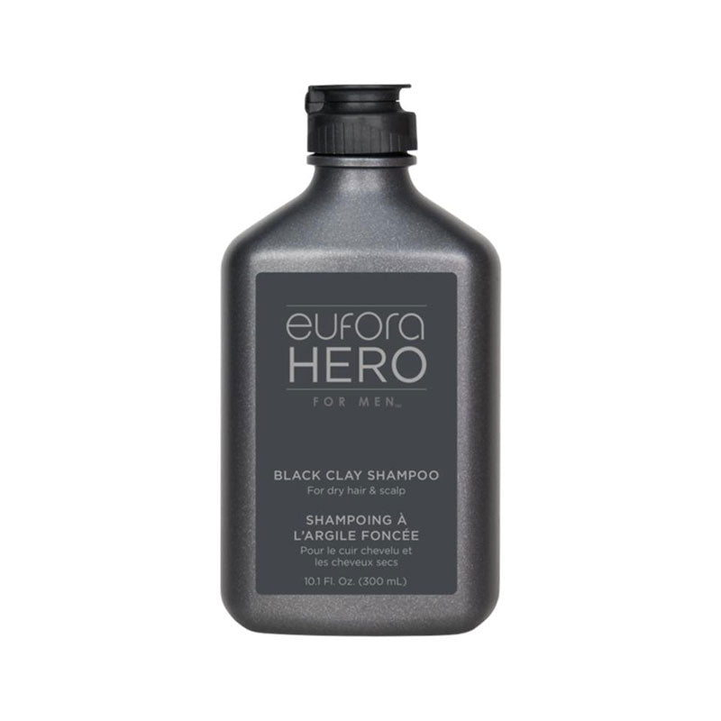 EUFORA – CLEANSE-BLACK CLAY SHAMPOO (300 ML)