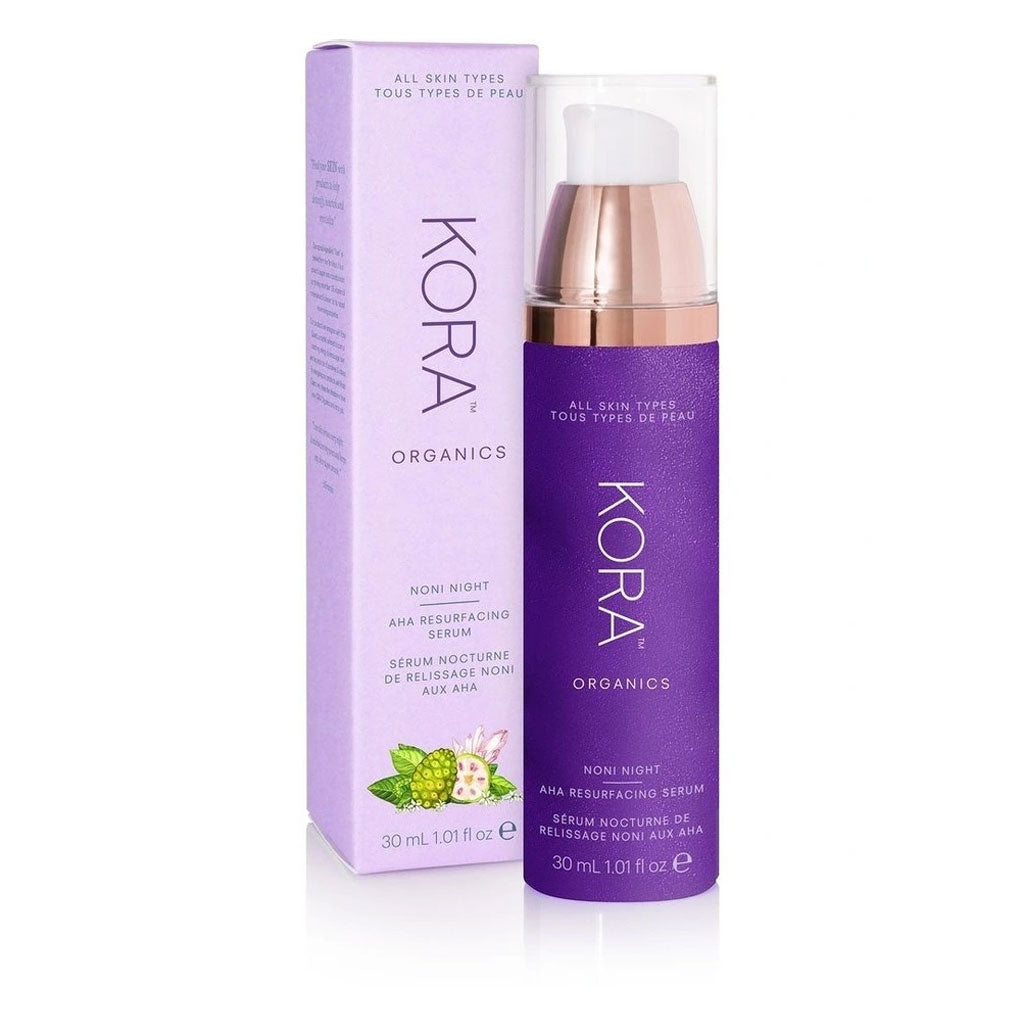 KORA ORGANICS - NONI NIGHT AHA RESURFACING SERUM (30 ML)