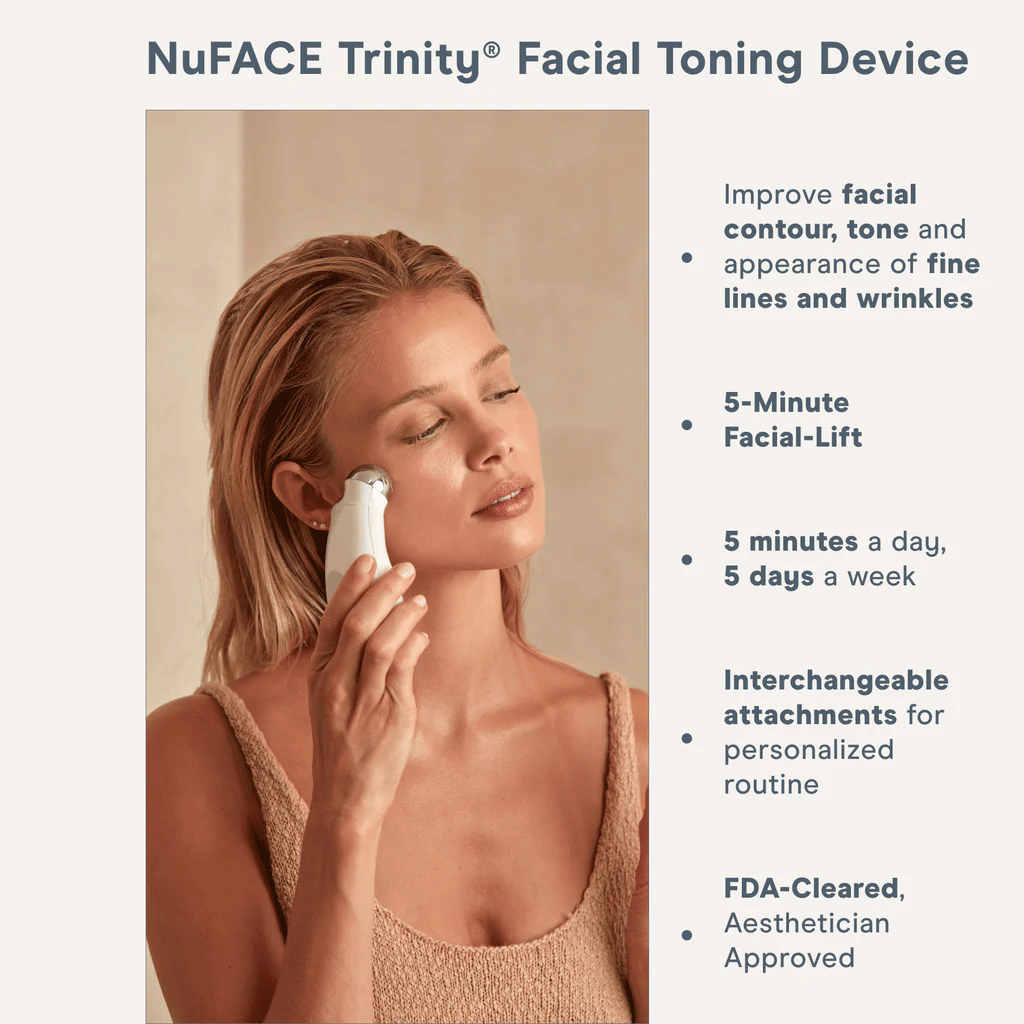 NuFACE - TRINITY FACIAL TONING DEVICE (includes 1.69 oz Aqua Gel)