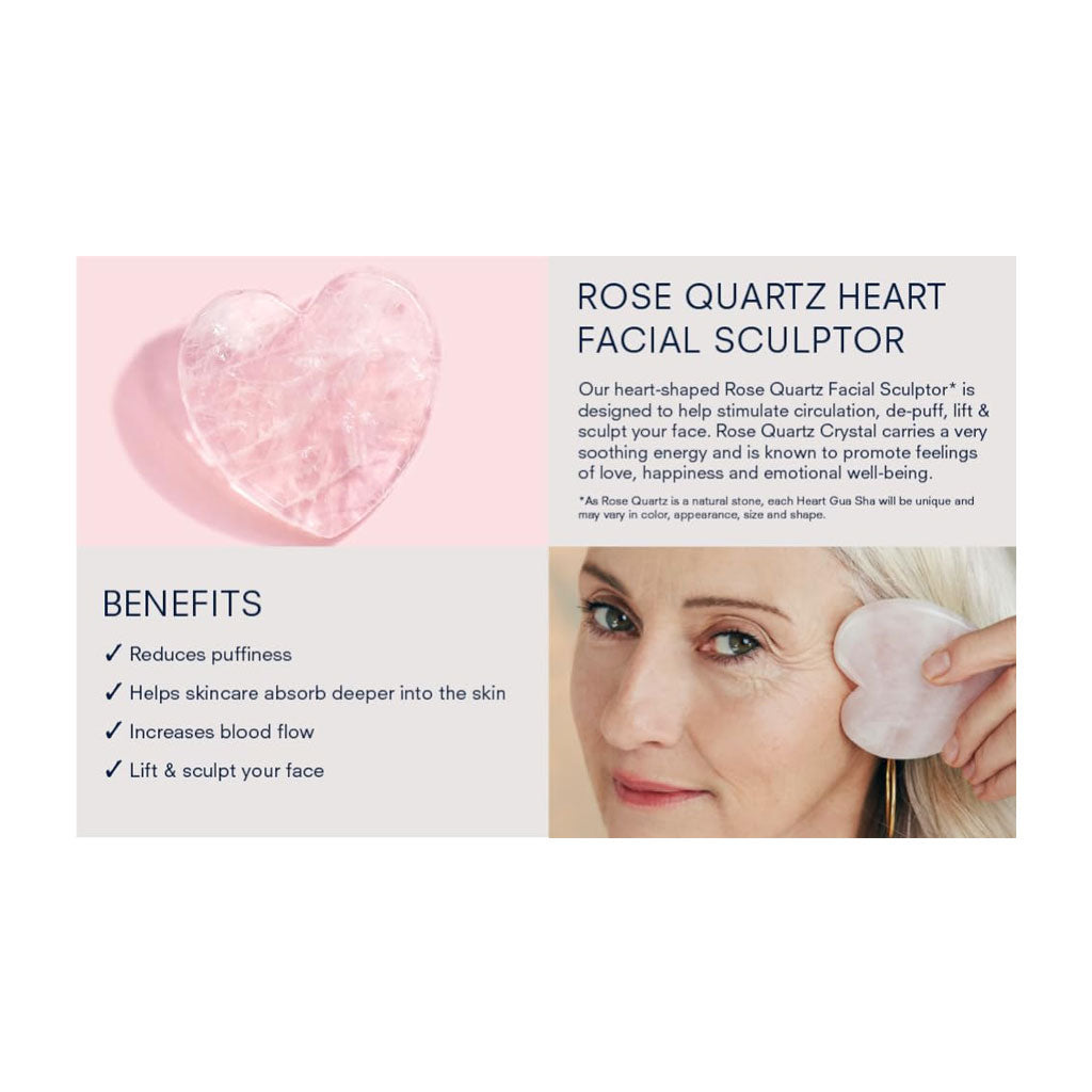 KORA ORGANICS - ROSE QUARTZ HEART FACIAL SCULPTOR