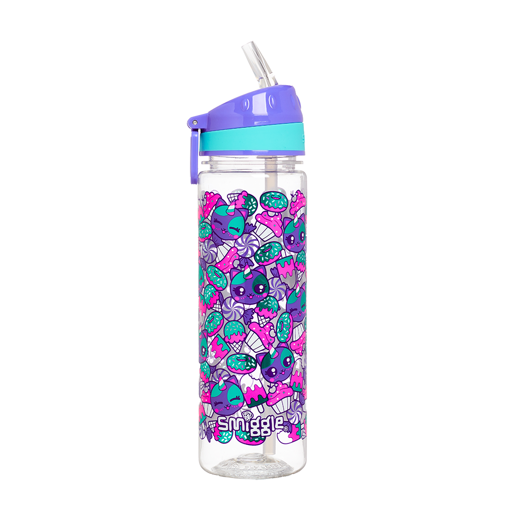 SMIGGLE - BUDZ DRINK BOTTLE -  PURPLE