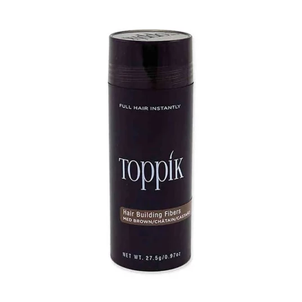 TOPPIK - HAIR BUILDING FIBERS MEDIUM BROWN (27.5 GM)