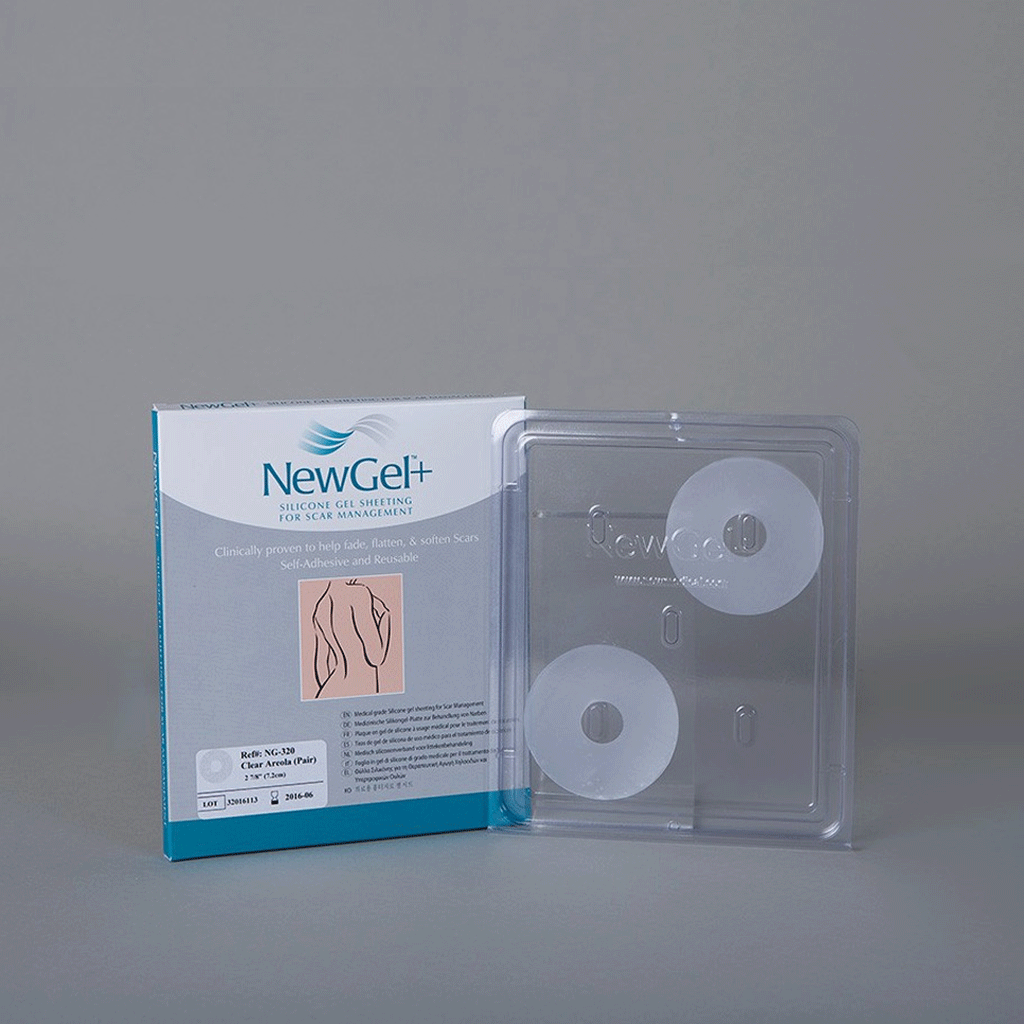 NEWGEL+ AREOLA CIRCLES FOR BREAST SCARS - CLEAR (NG-320)