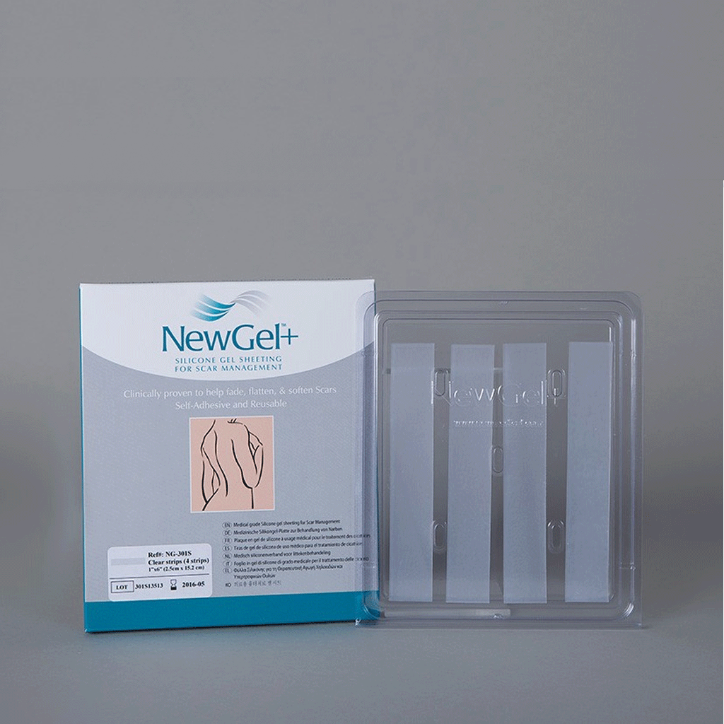 NEWGEL+ SILICONE STRIPS FOR SCARS - CLEAR (NG-301S)